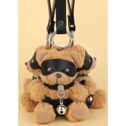 BDSMaster Ours Peluche Porte-Clés Beari Bell Noir
